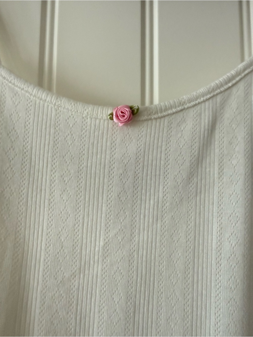 Edikted Pointelle Ruffle Mini Dress - Picture 5 of 8